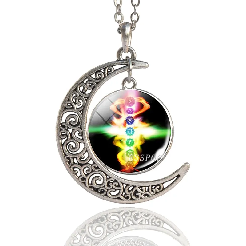 7 Chakra Pendant Yoga Meditation Necklace