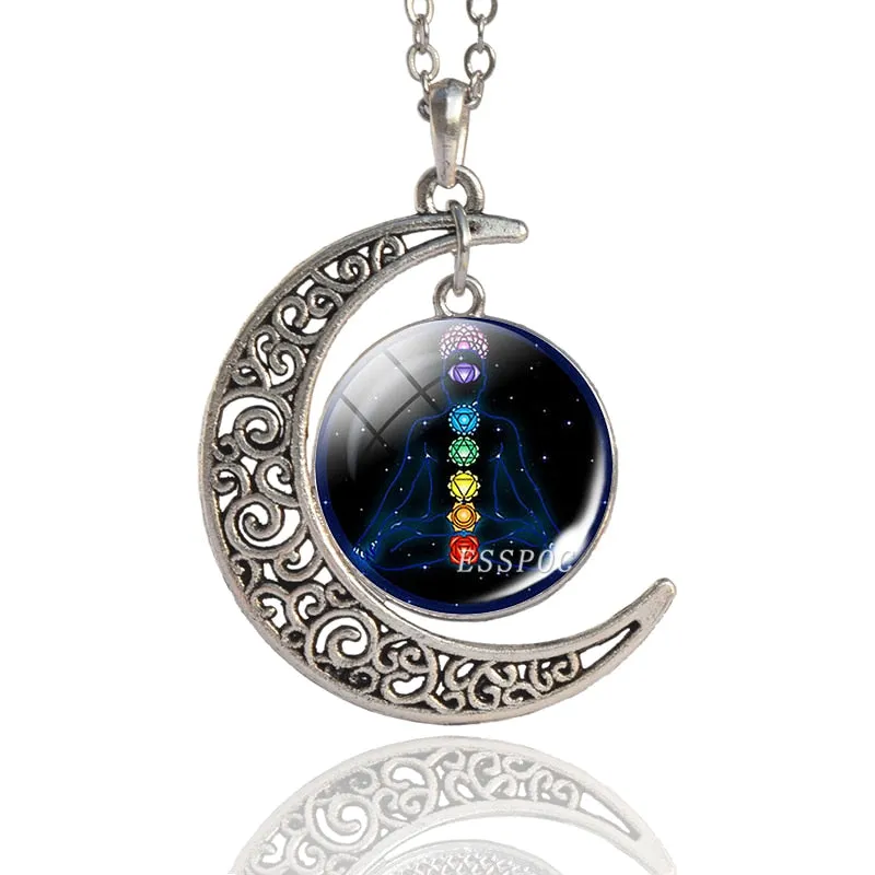 7 Chakra Pendant Yoga Meditation Necklace