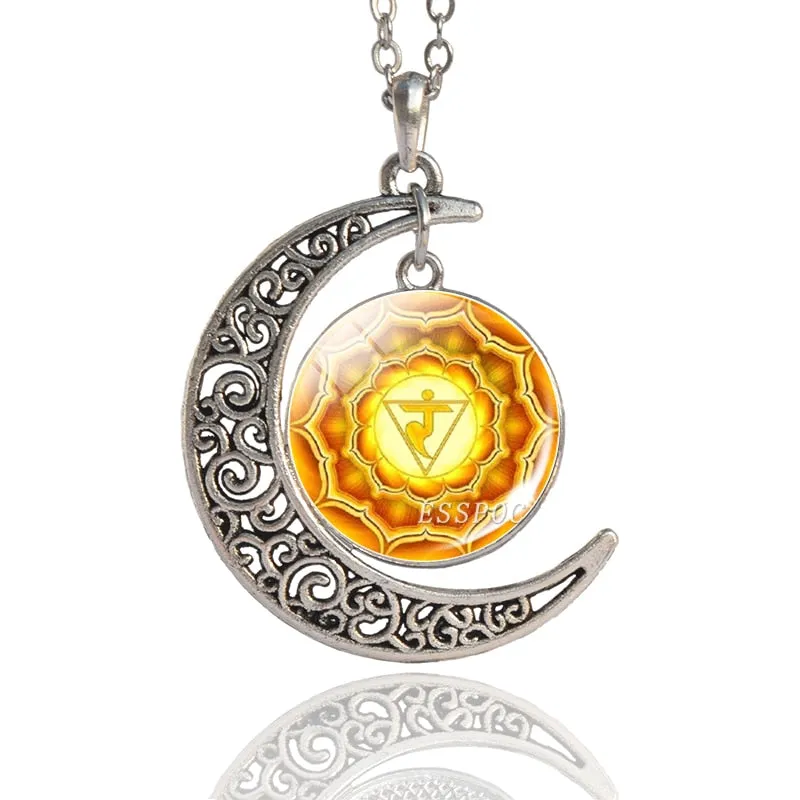 7 Chakra Pendant Yoga Meditation Necklace