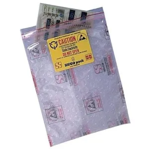 Anti-Static Reclosable ESD Bubble Bags 4 x 6 - Dissipative