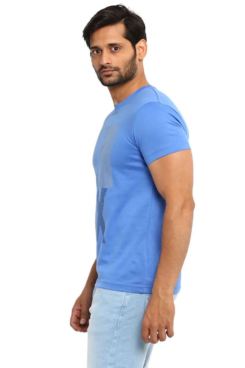 AXMANN Casual T-Shirt (F Denim | Super White) Combo Pack