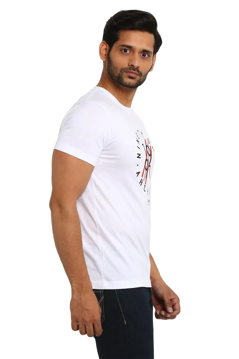 AXMANN Casual T-Shirt (F Denim | Super White) Combo Pack