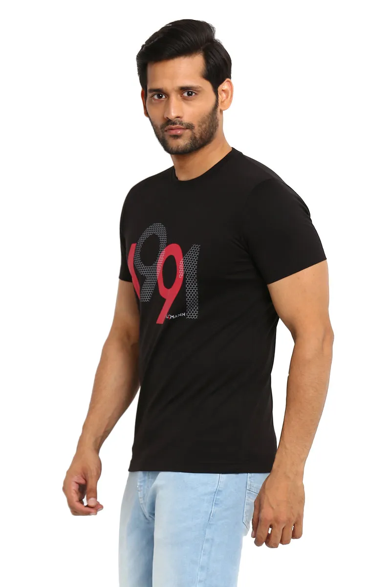 AXMANN Casual T-Shirt (Silver | Black) Combo Pack