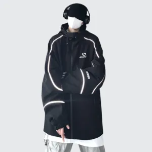 Black Reflective Hoodie