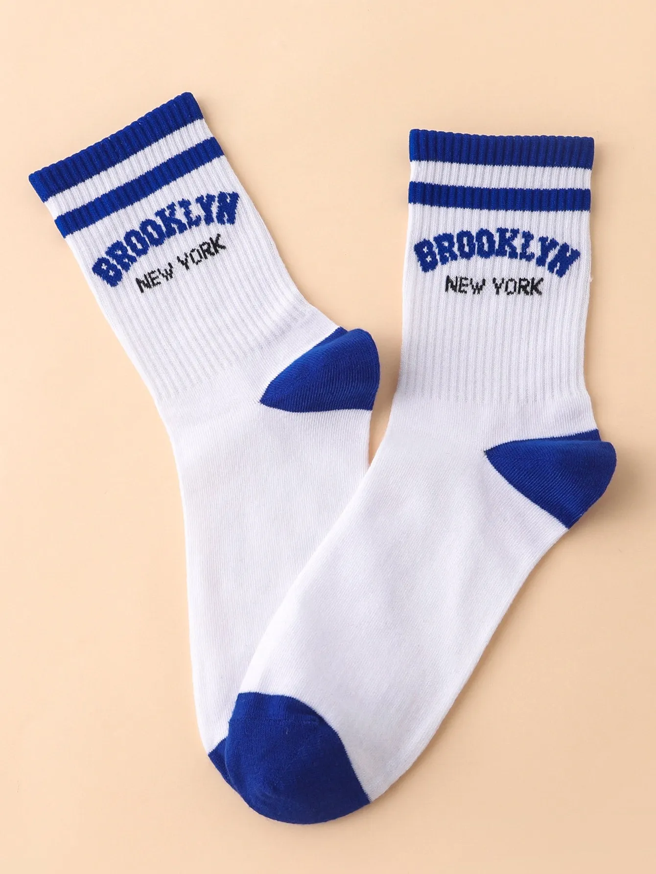 Brooklyn New York Crew Socks for Women Fun Socks Funky Socks Novelty Socks