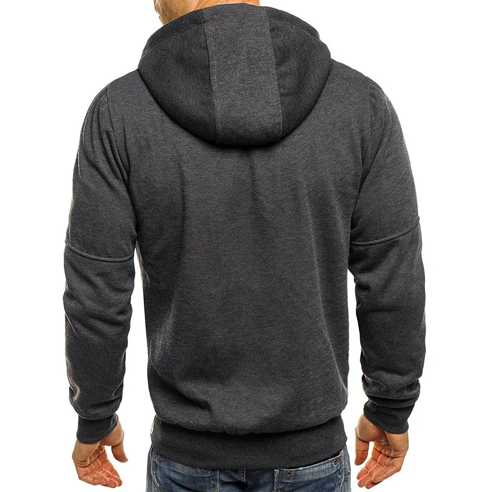 Casual Sports Design Spring And Autumn Winter Long-Sleeved Cardigan Hooded Men'S Hoodie