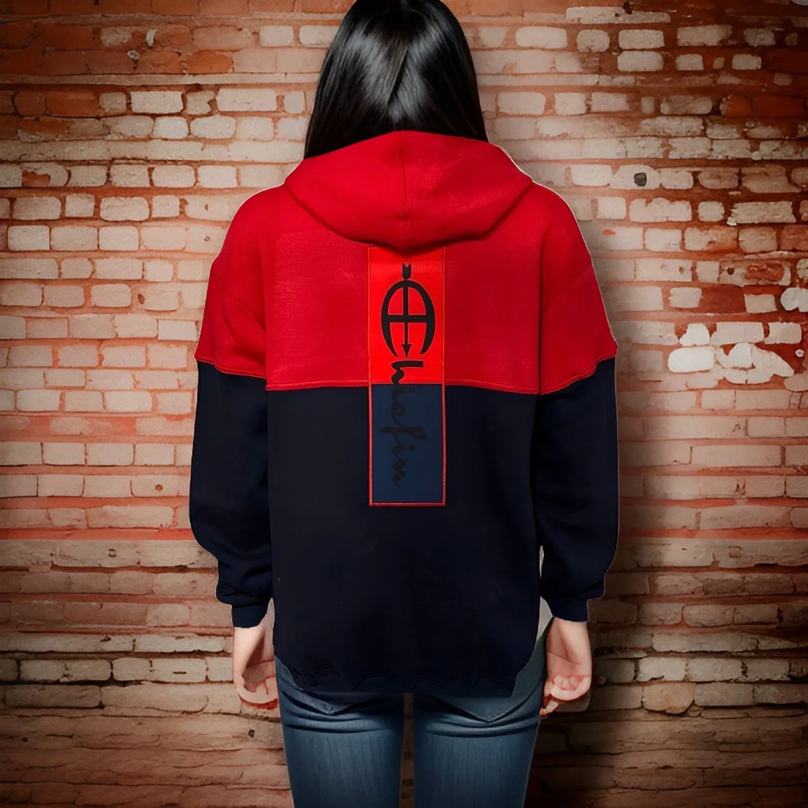 ^CHAMPION CHIEFIN’^ (RED-NAVY) PULLOVER HOODIES FOR MEN