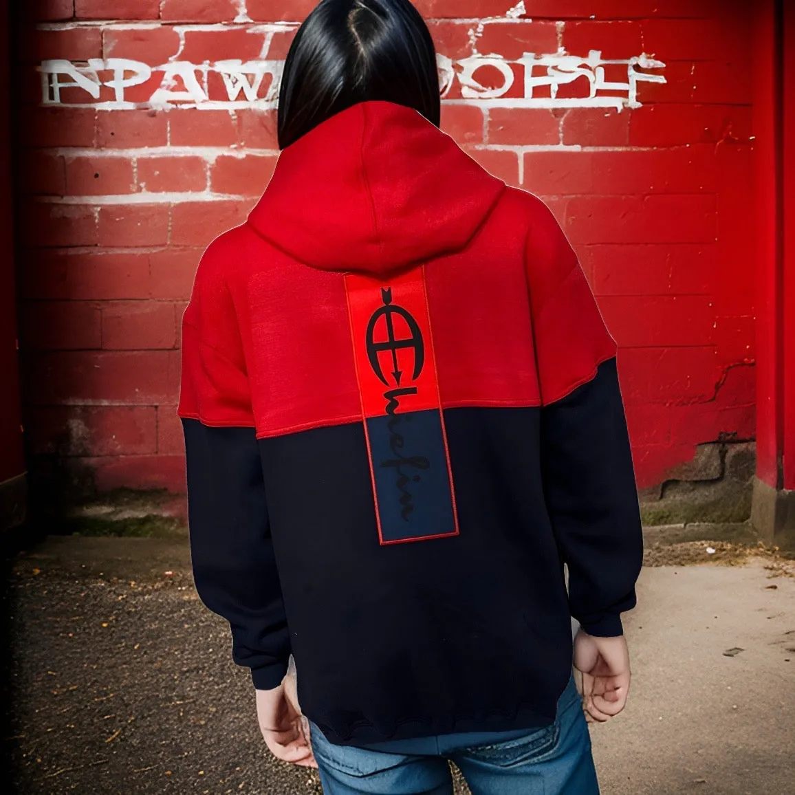 ^CHAMPION CHIEFIN’^ (RED-NAVY) PULLOVER HOODIES FOR MEN