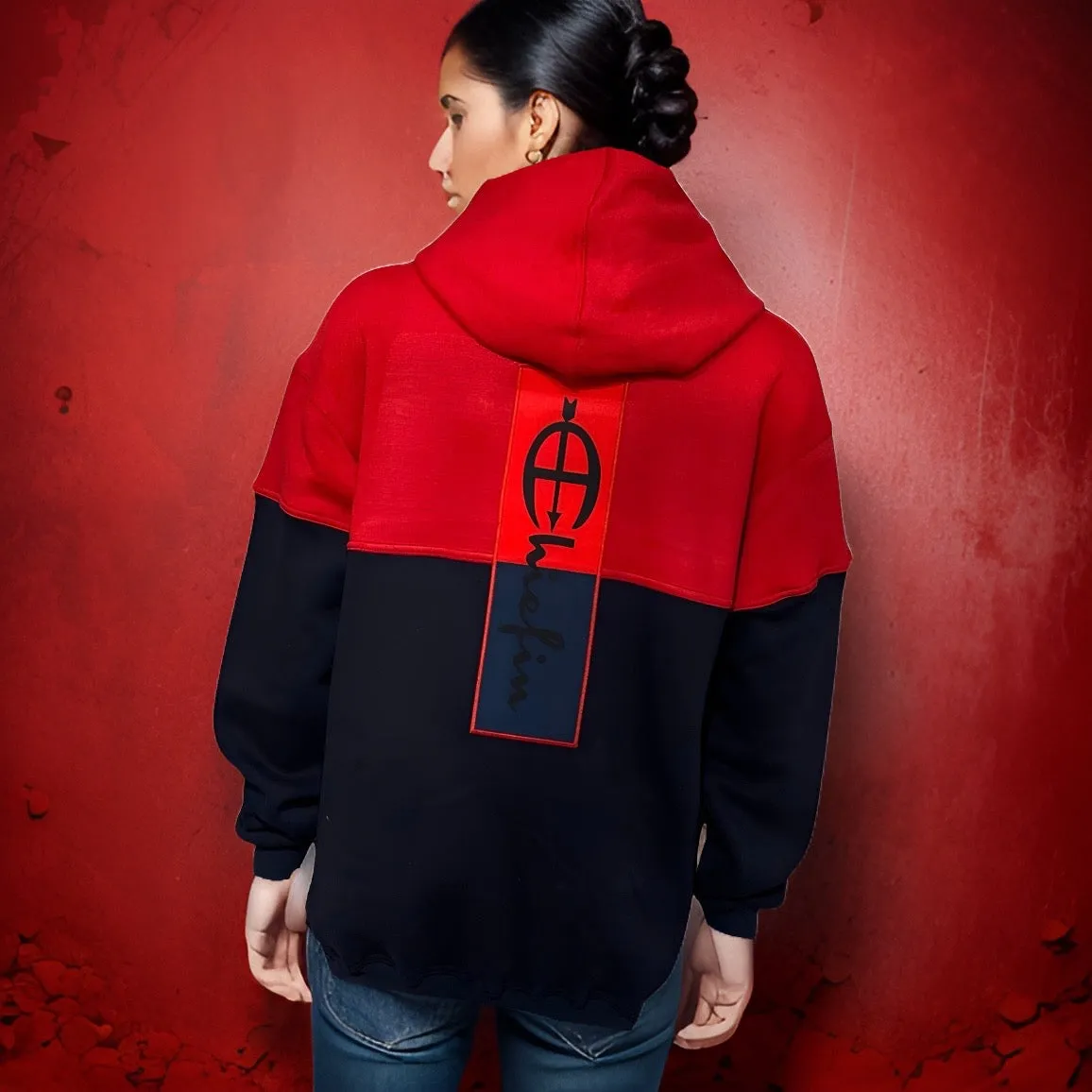 ^CHAMPION CHIEFIN’^ (RED-NAVY) PULLOVER HOODIES FOR MEN