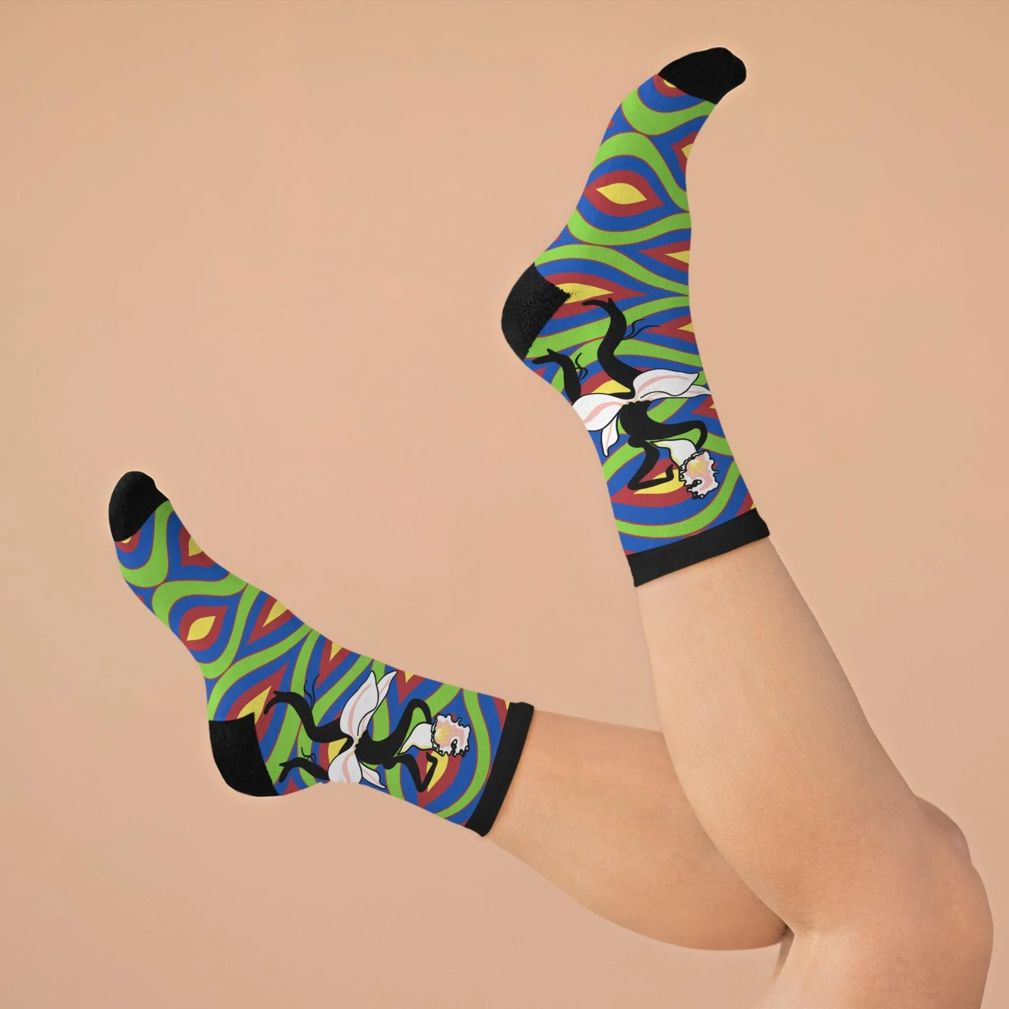 Dancing Cattleya Labiata Socks