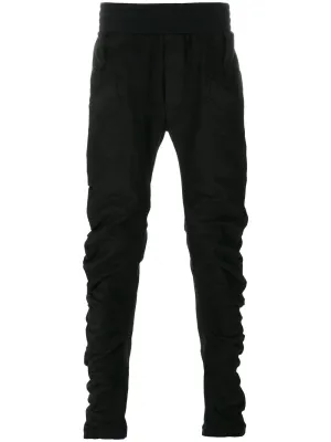 Draped Slim Pant Black