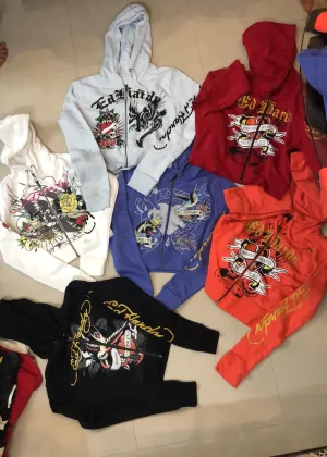 ED HARDY Ladies Leftover Cropped Hoodies - 50 pcs