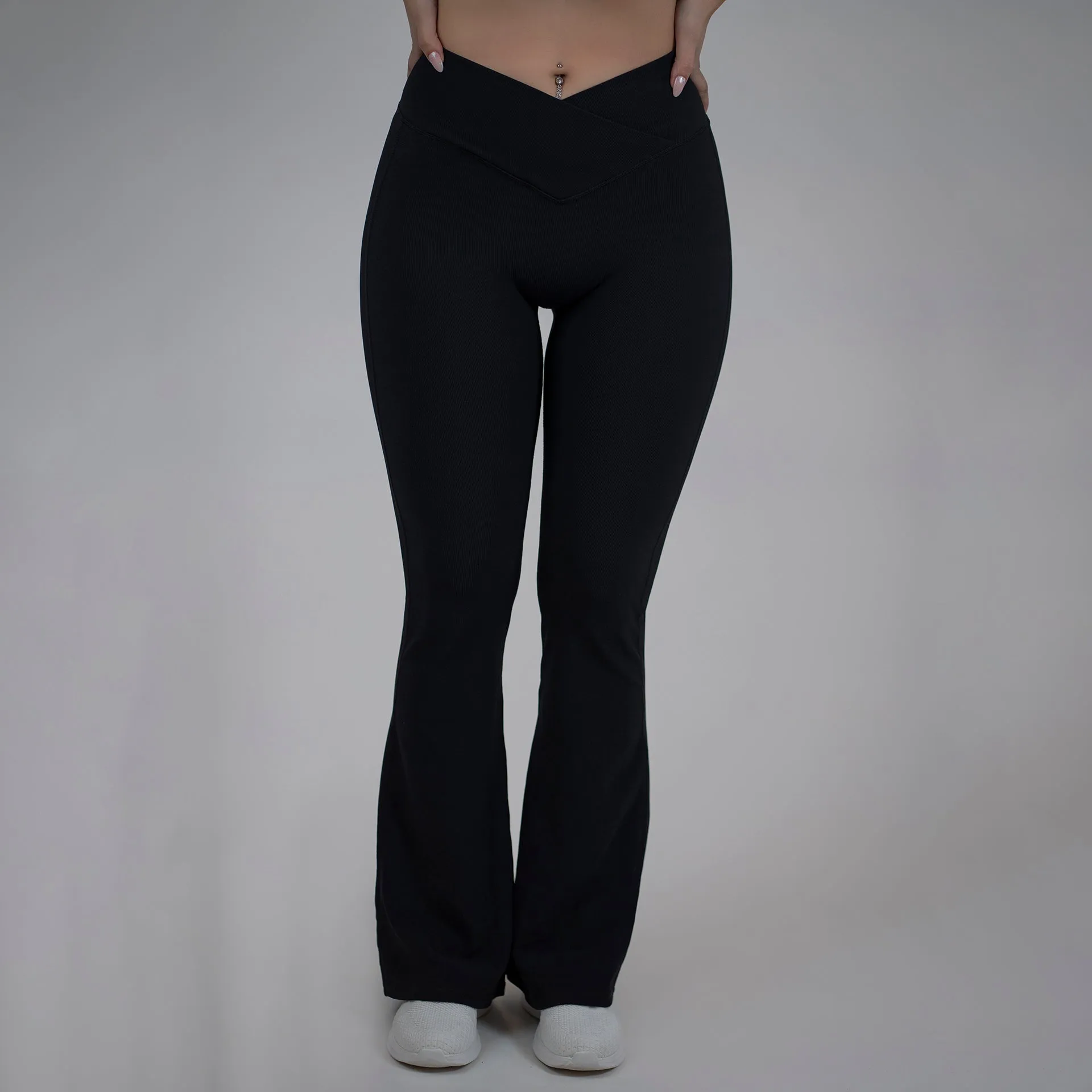 Ember Vbelt Bellbuttoms Leggings(Onyx)