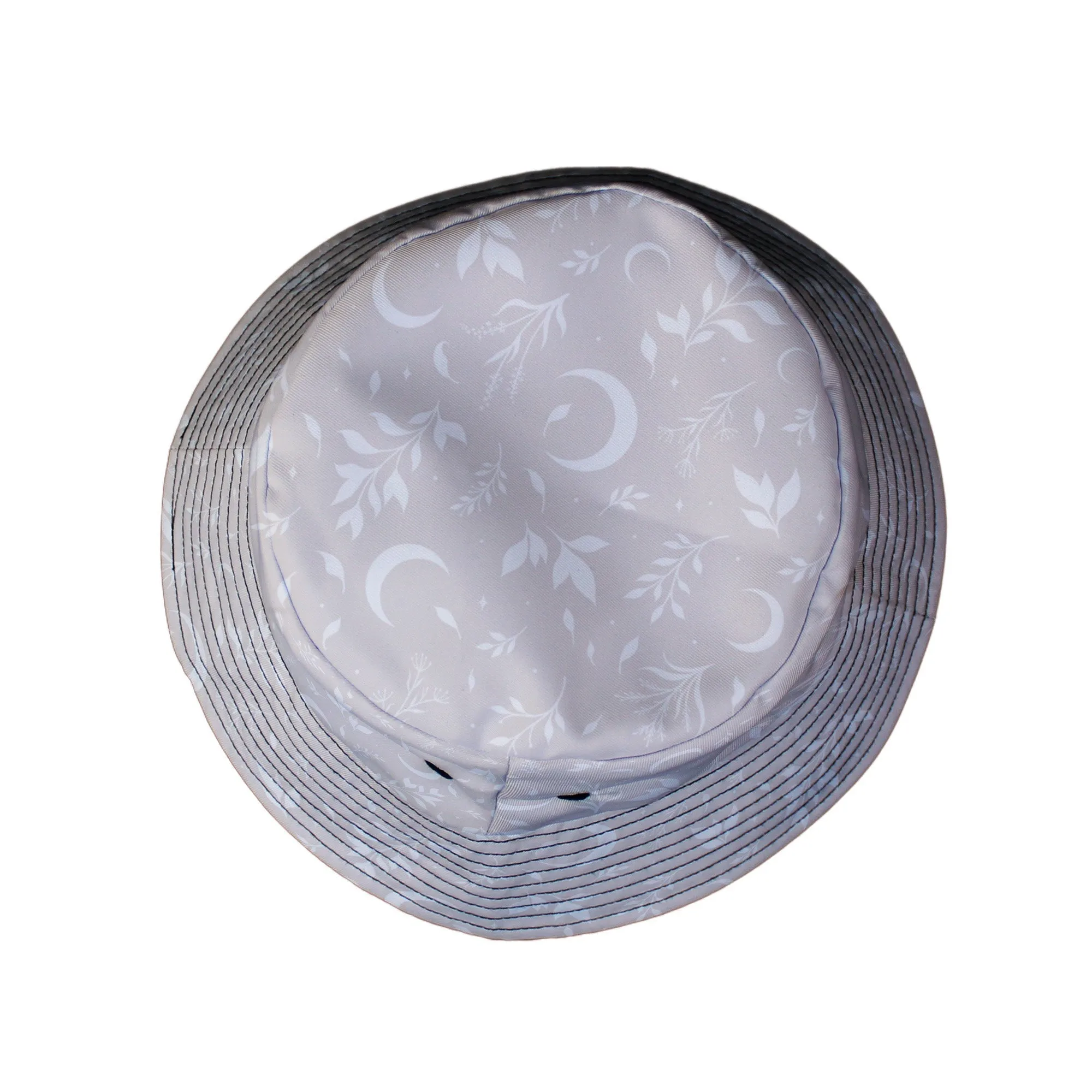 Episodic Crescent Moon Garden Biege Bucket Hat