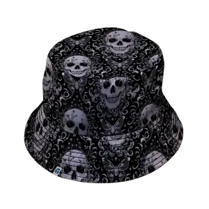 Episodic Skull Black White Bucket Hat