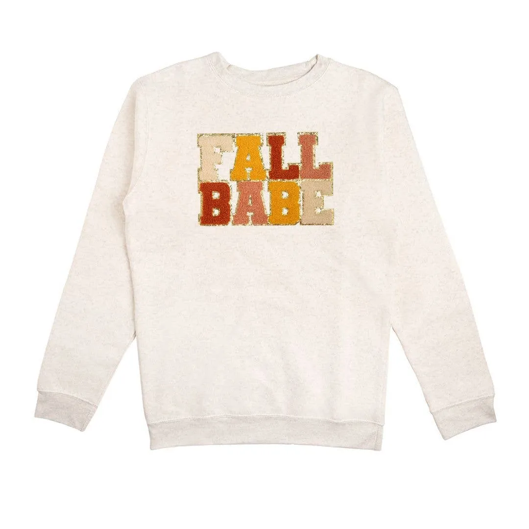 Fall Babe Patch Adult Sweatshirt - Mommy & Me - Fall