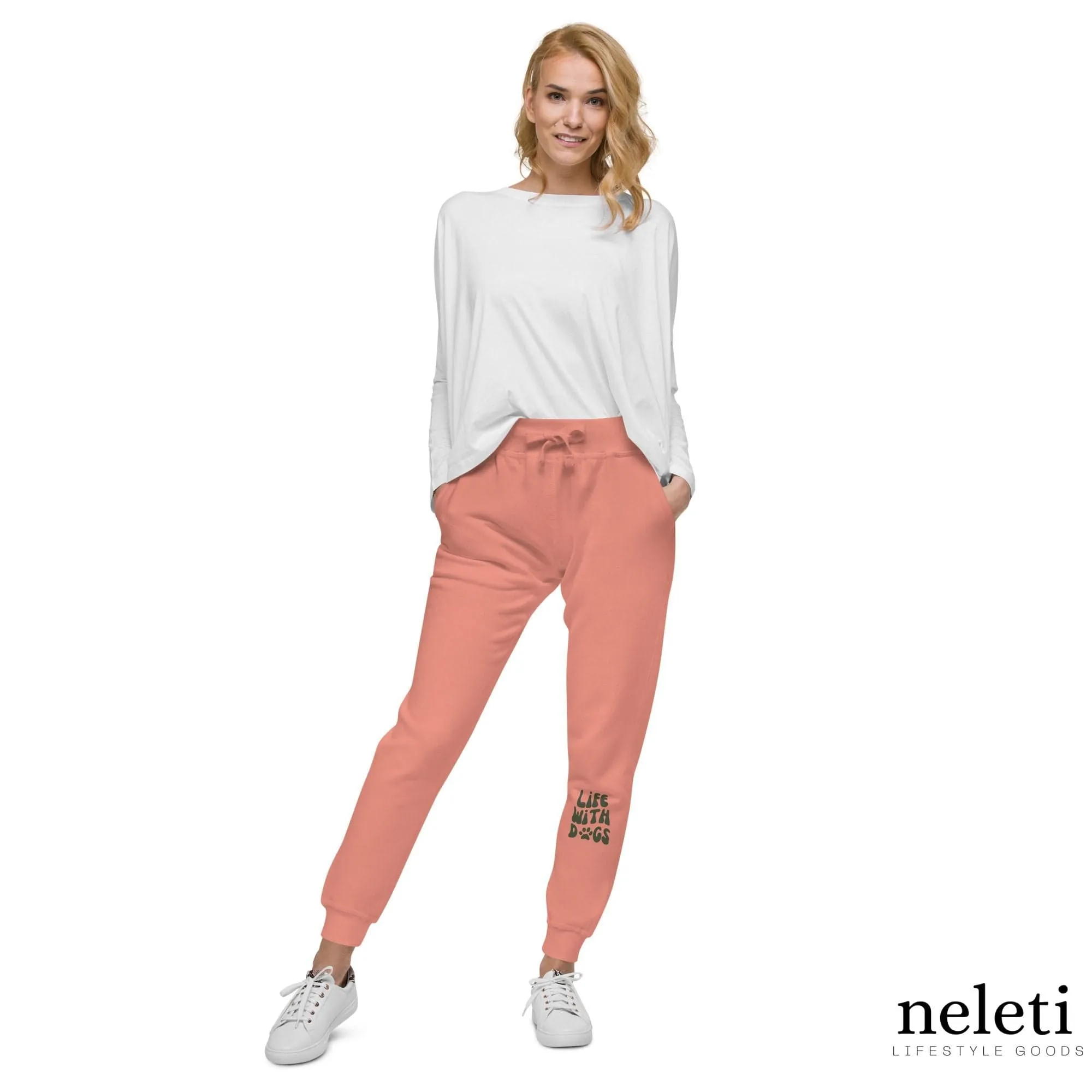 Fleece Sweatpants for Dog Lovers: Cozy Canine Comfort at Neleti.com