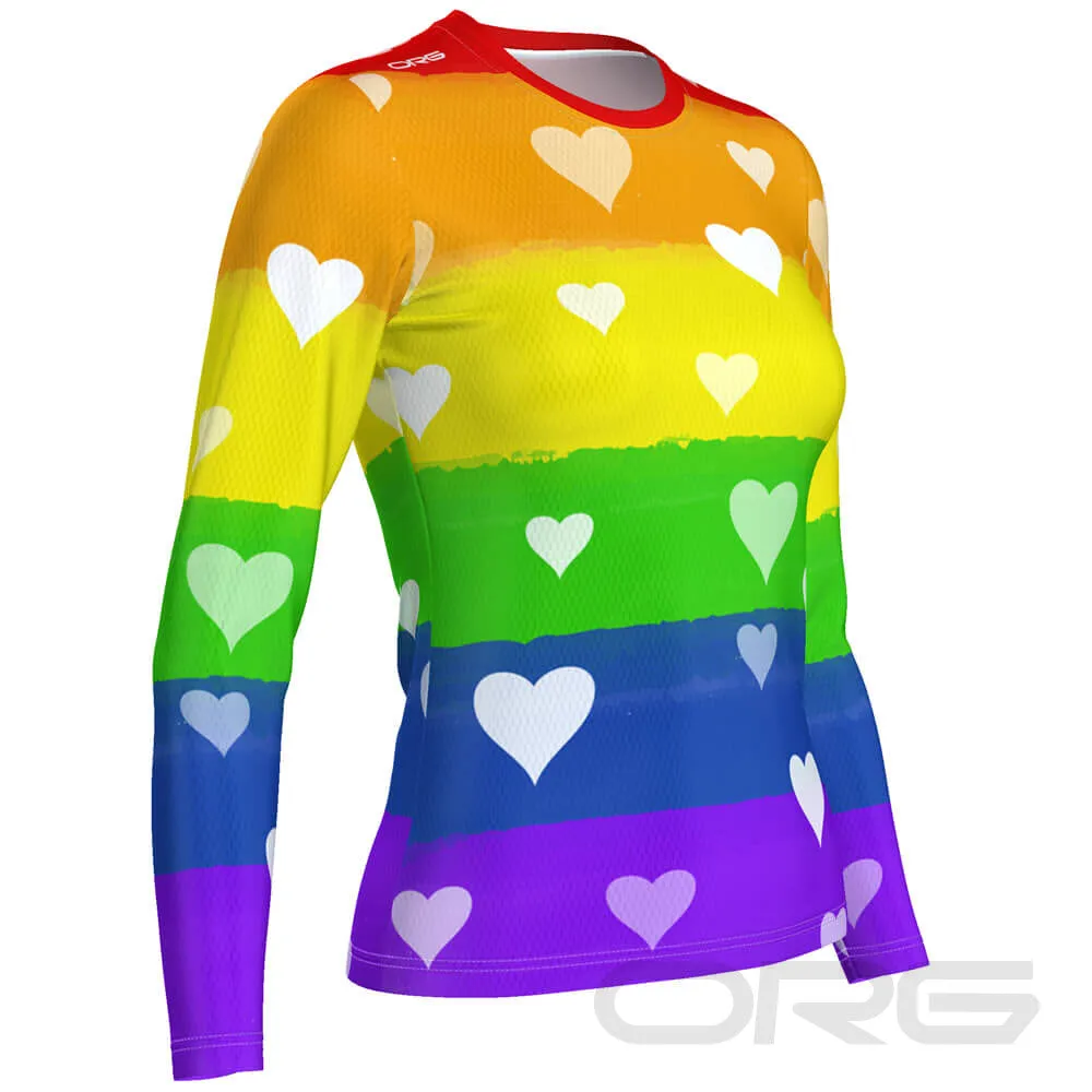 FMR Rainbow Love Women's Technical Long Sleeve Running Shirt