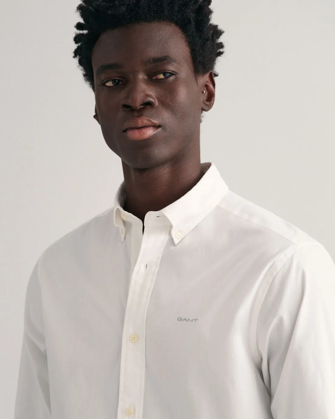 GANT - Regular Pinpoint Oxford Shirt, White