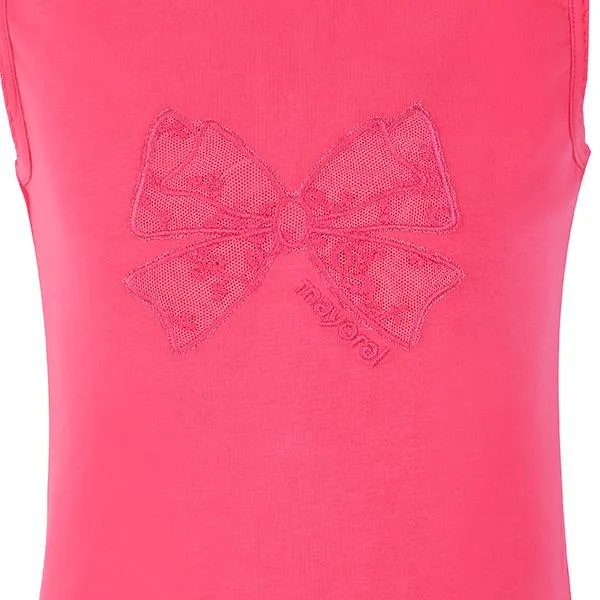 GIRLS FUCHSIA BASIC TANK TOP