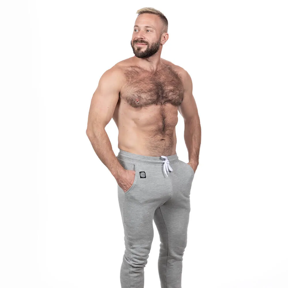 Grey Heather Hugger Jogger Sweatpants