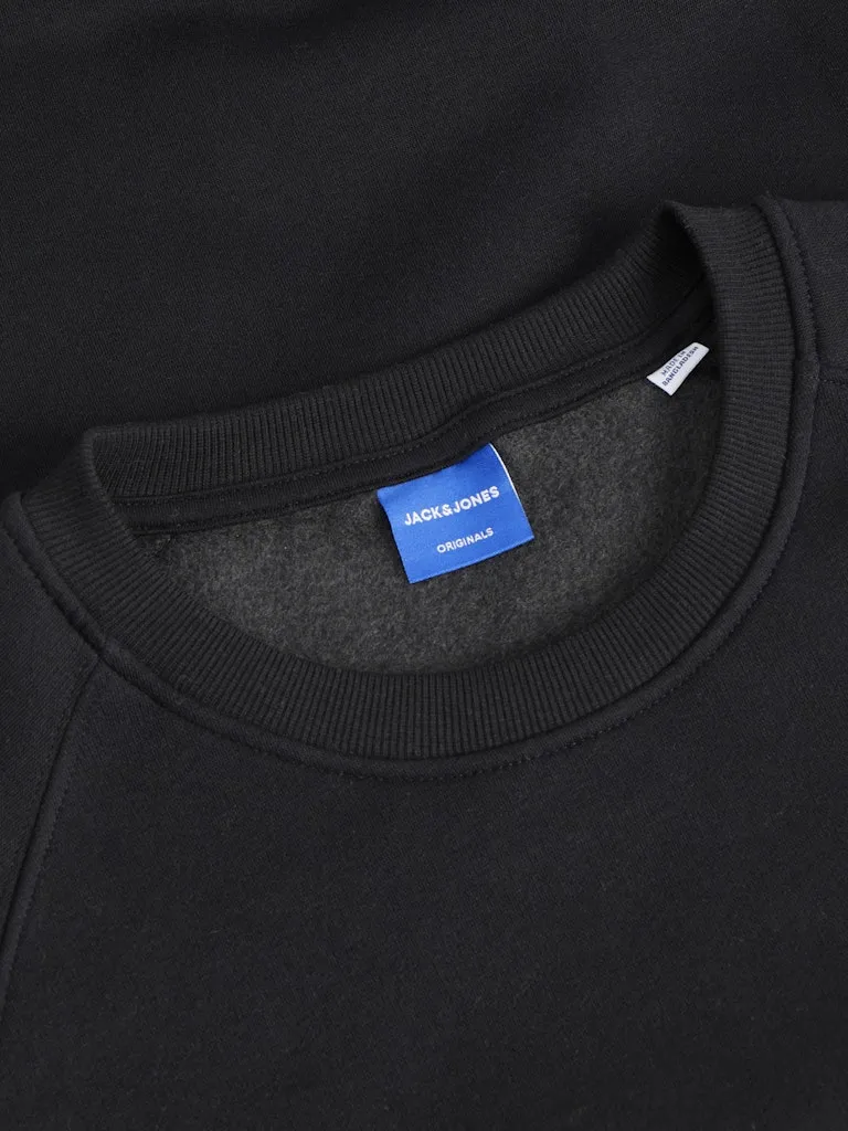 JACK & JONES JORPORTLAND BOX SWEAT CREW NECK Black