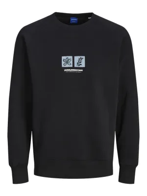 JACK & JONES JORPORTLAND BOX SWEAT CREW NECK Black