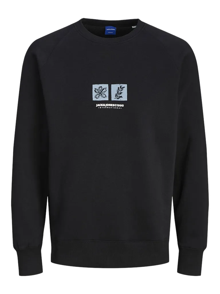 JACK & JONES JORPORTLAND BOX SWEAT CREW NECK Black