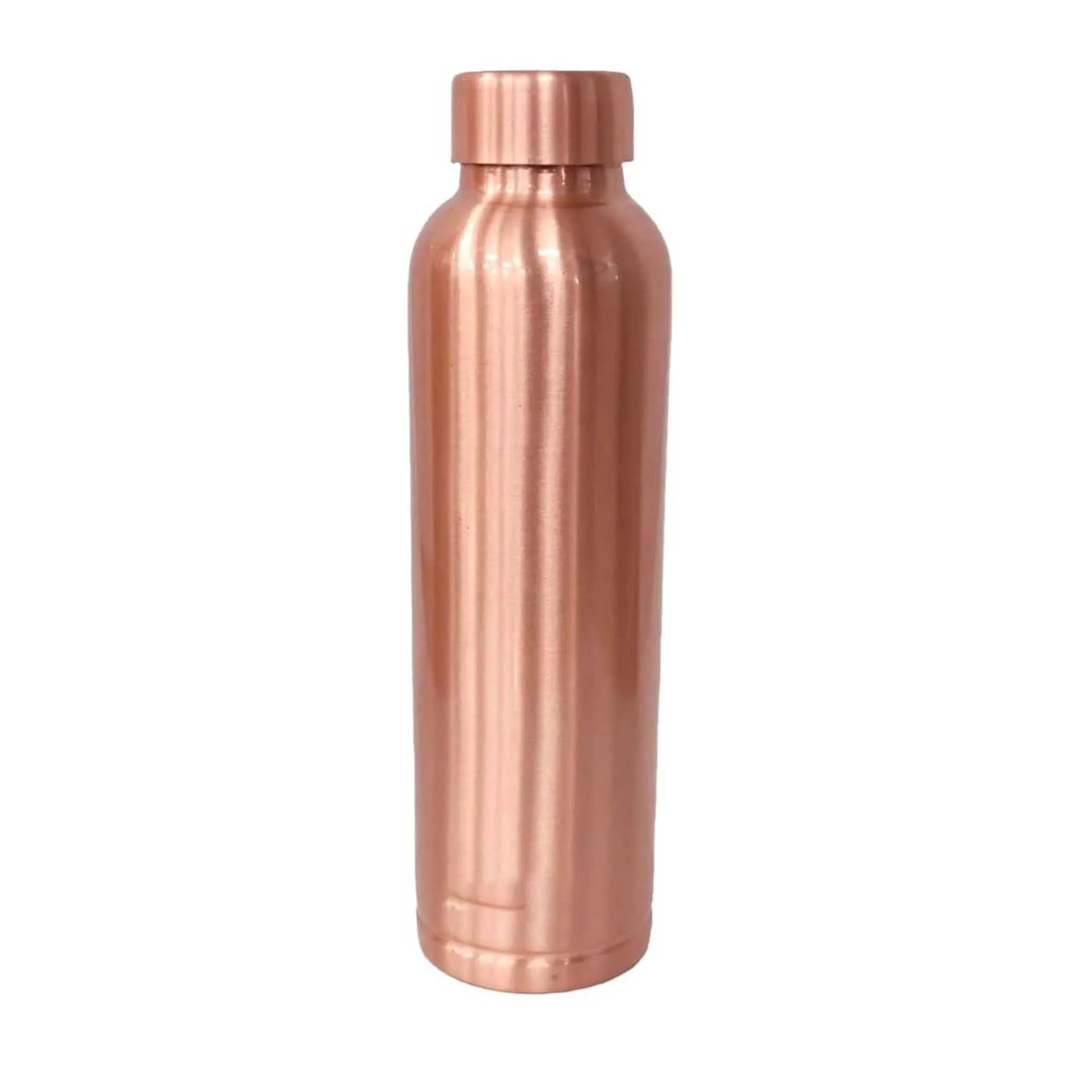 Kuber Industries 950 ml Copper Water Bottle - Leakproof Detox Tamaba Bottle for Office/Gym/Yoga/College, Men & Women | Stain Resistent Thermos Bottle for Office & Home | Solid - Copper