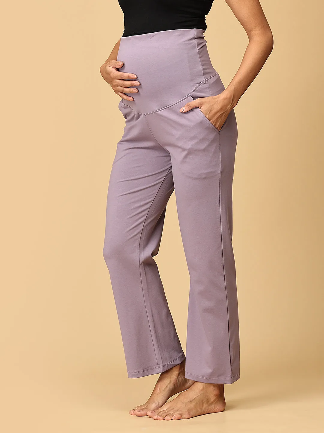 Lavender Tranquility Maternity Yoga Trackpants