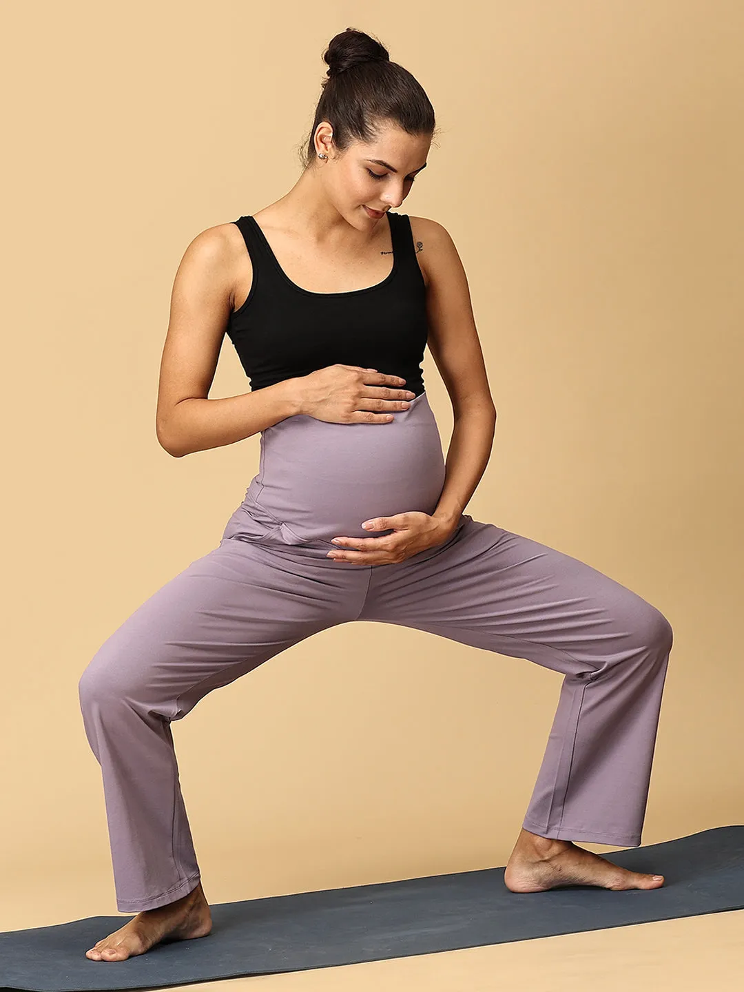 Lavender Tranquility Maternity Yoga Trackpants