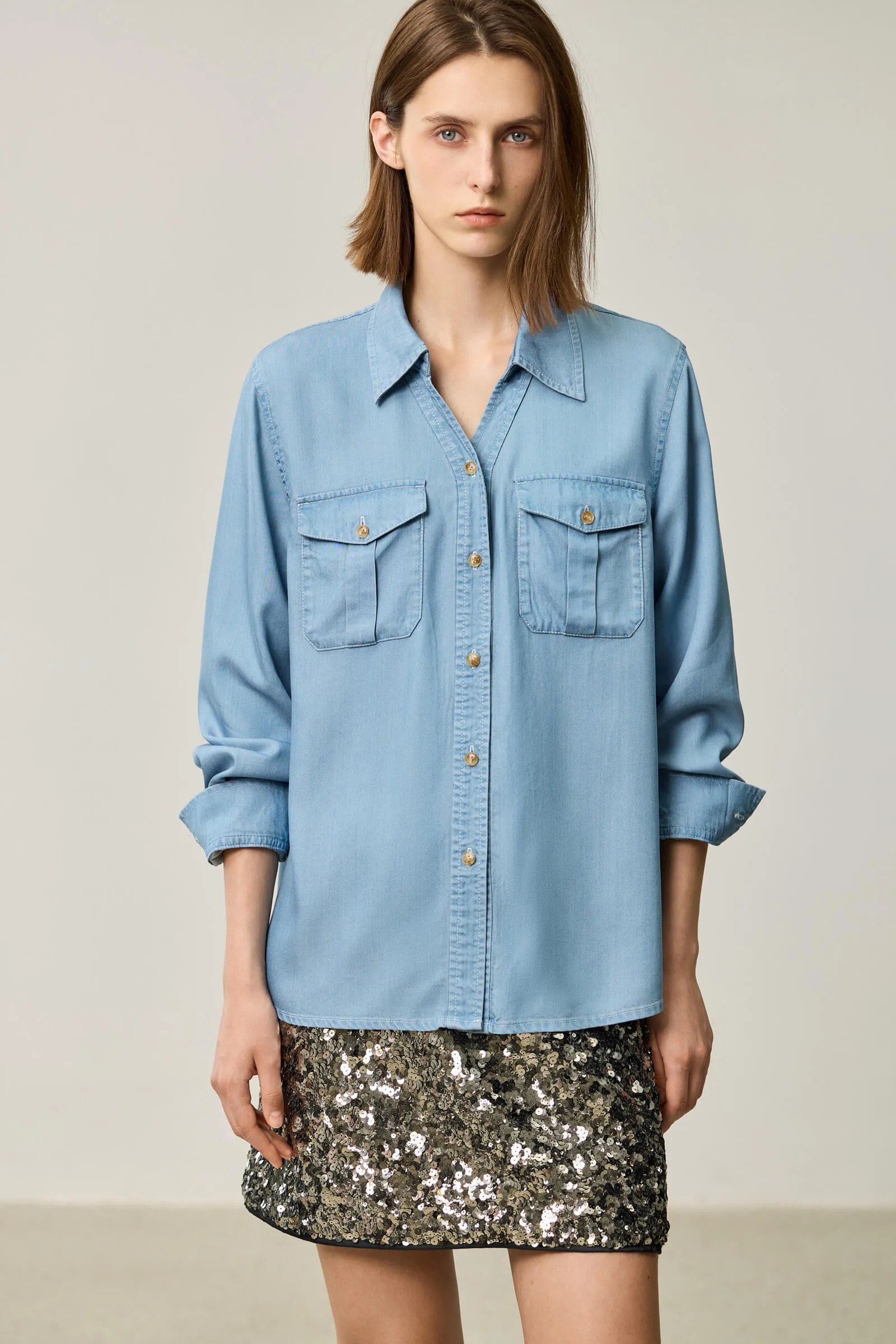 LILY Lyocell Acetate Shirt