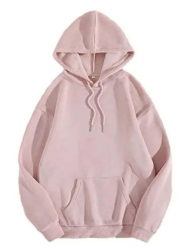 Lymio Women's Hoodies || Sweatshirt for Women || Unisex Hoodie (L-H-1 to L-H-8) (L, Pink)