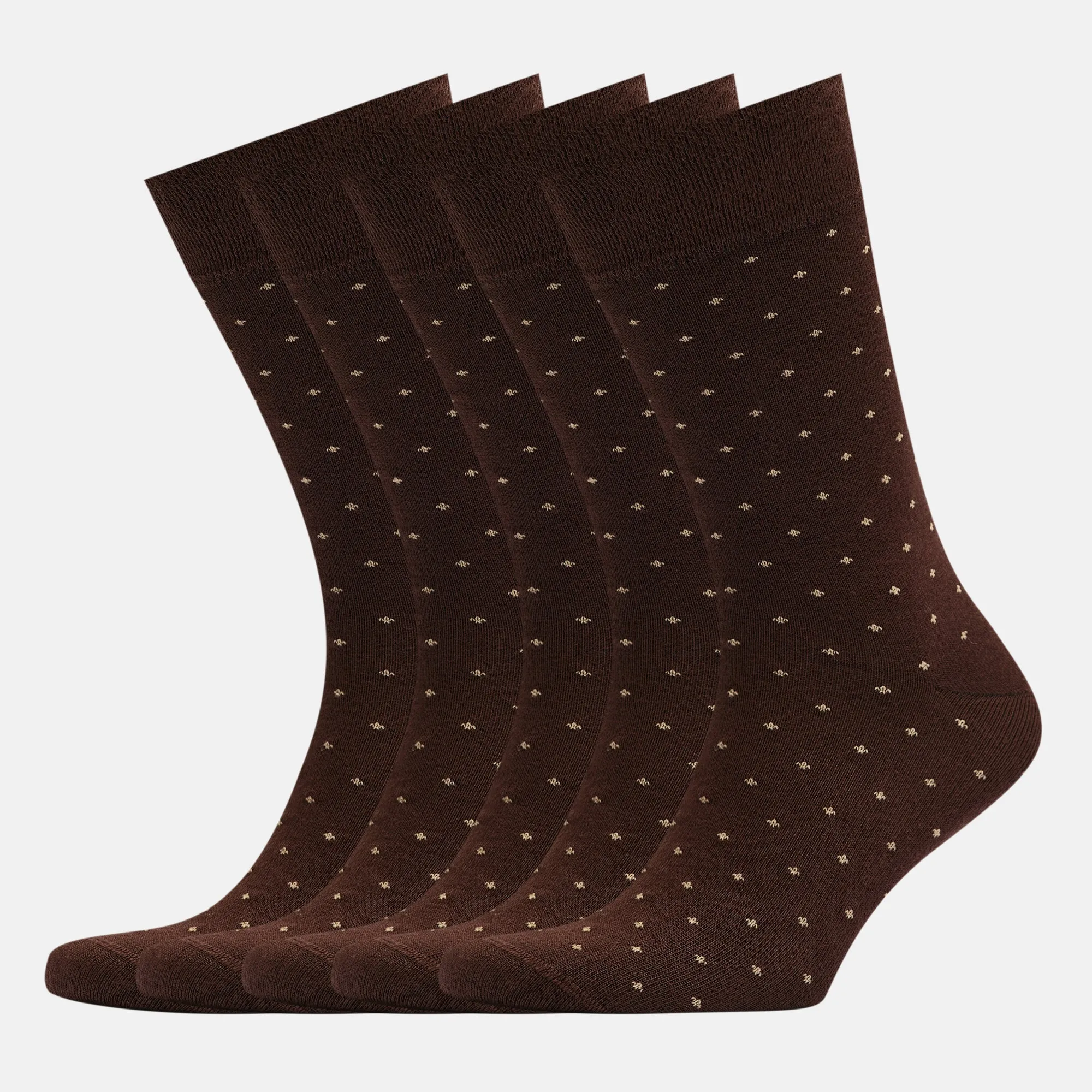 Men’s Bamboo Dress Socks - Dotted Design, 1/3/5 Pairs