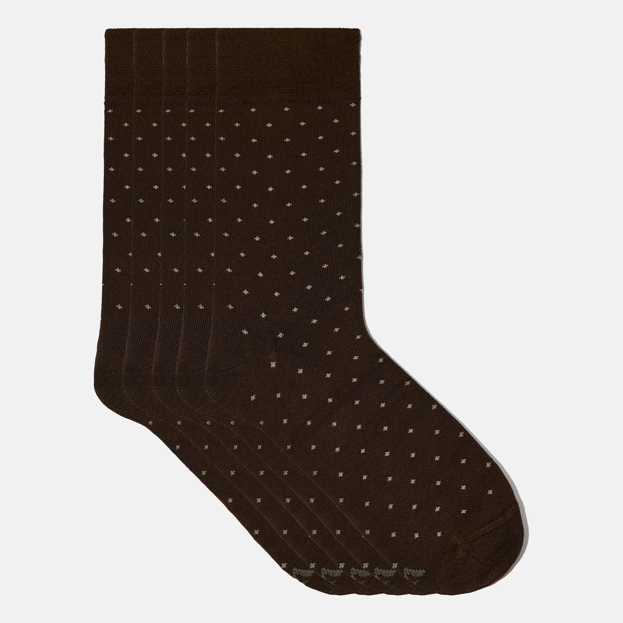 Men’s Bamboo Dress Socks - Dotted Design, 1/3/5 Pairs