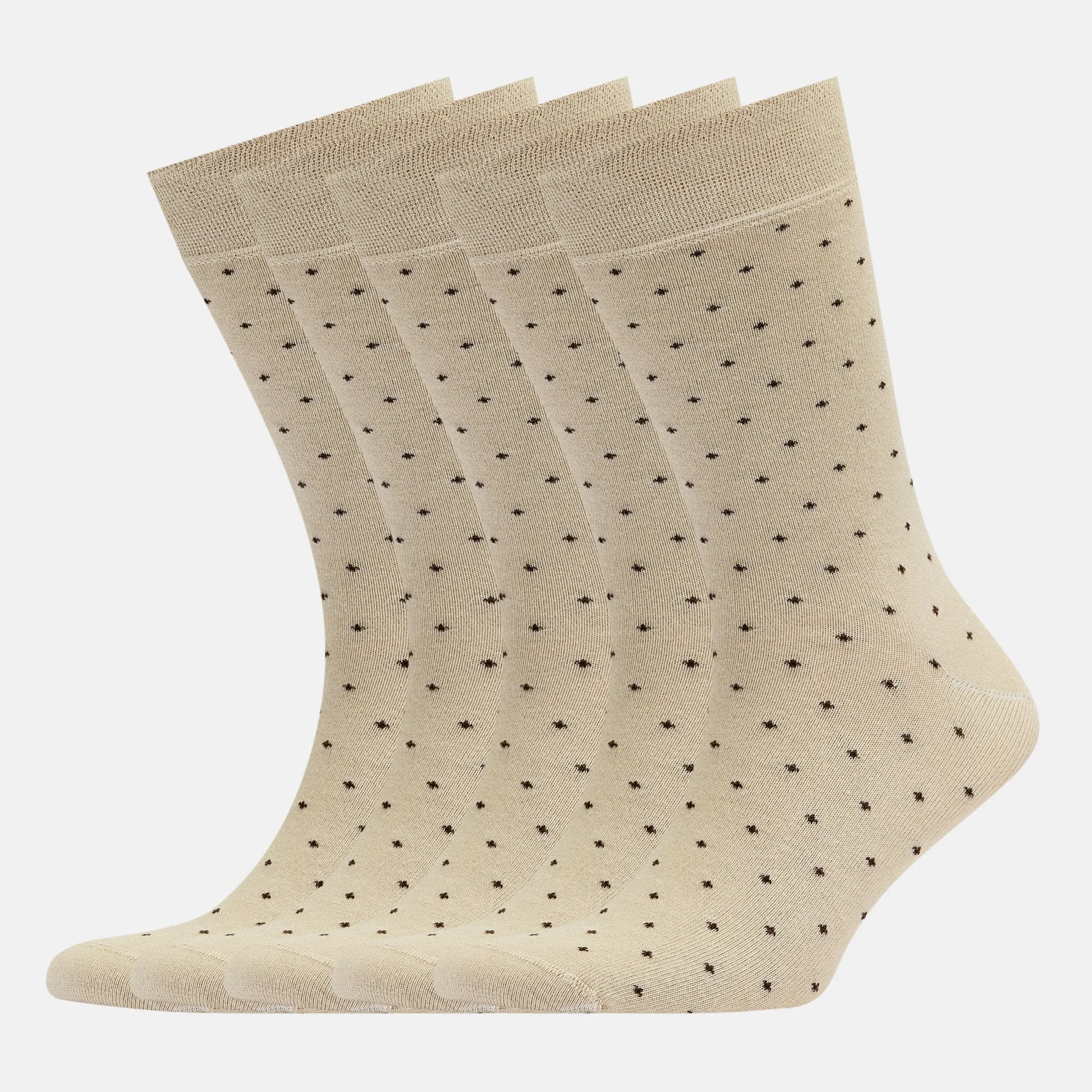 Men’s Bamboo Dress Socks - Dotted Design, 1/3/5 Pairs