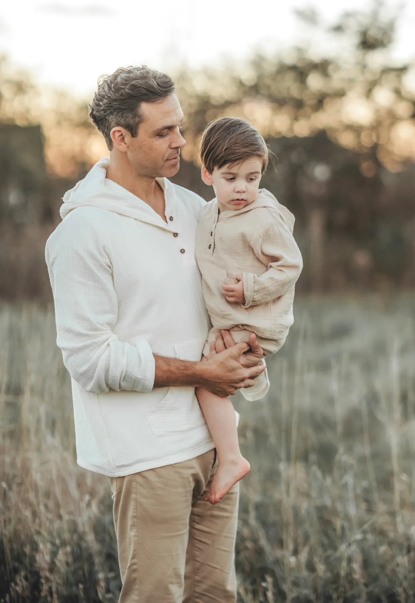 Men's Knox Hoodie (light ivory muslin)