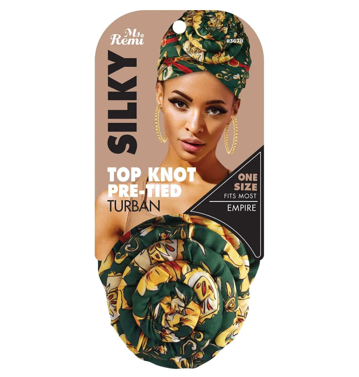 MS. REMI SILKY TOP KNOT PRE-TIED TURBAN HEAD WRAP