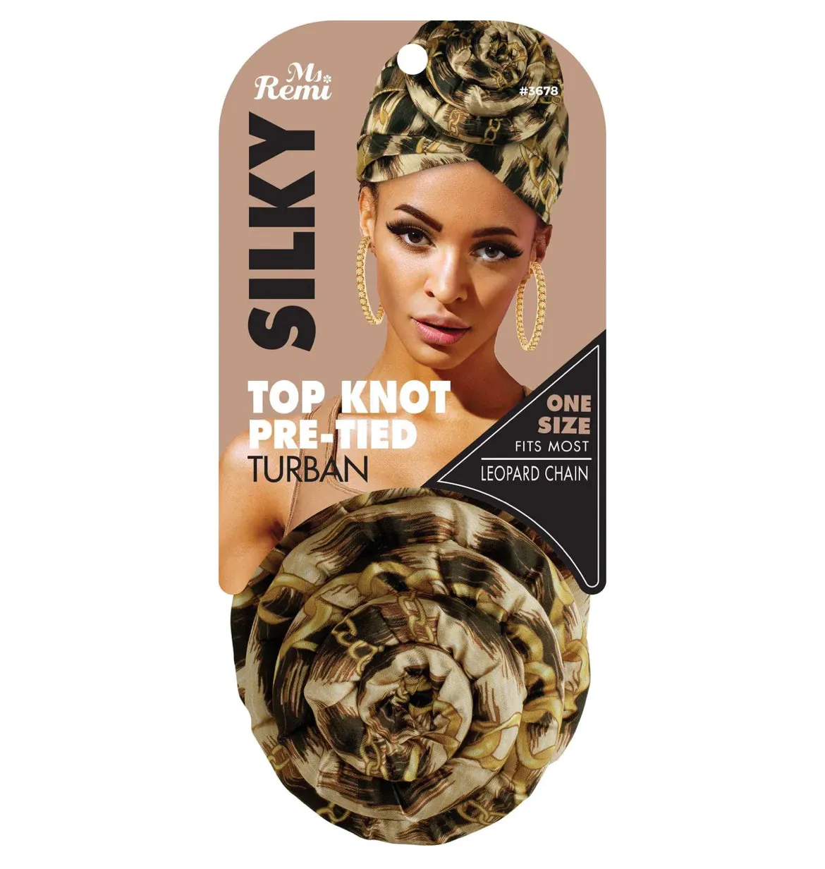 MS. REMI SILKY TOP KNOT PRE-TIED TURBAN HEAD WRAP