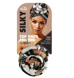 MS. REMI SILKY TOP KNOT PRE-TIED TURBAN HEAD WRAP