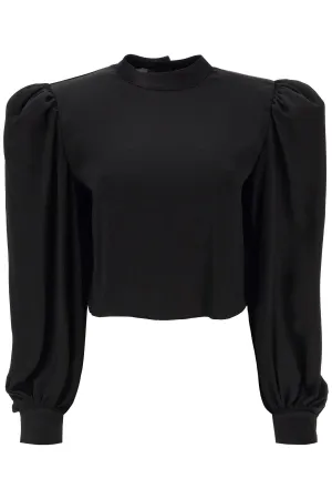 Mvp wardrobe 'edendale' cropped blouse in satin