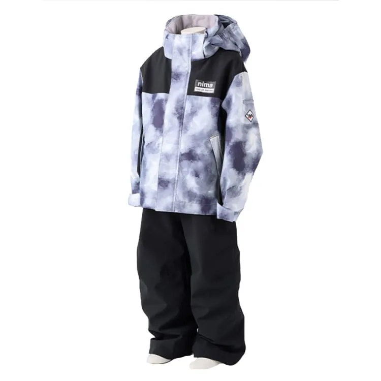 Nima Kids Snow Suits-GREY.CAMO (Japanese Brand)