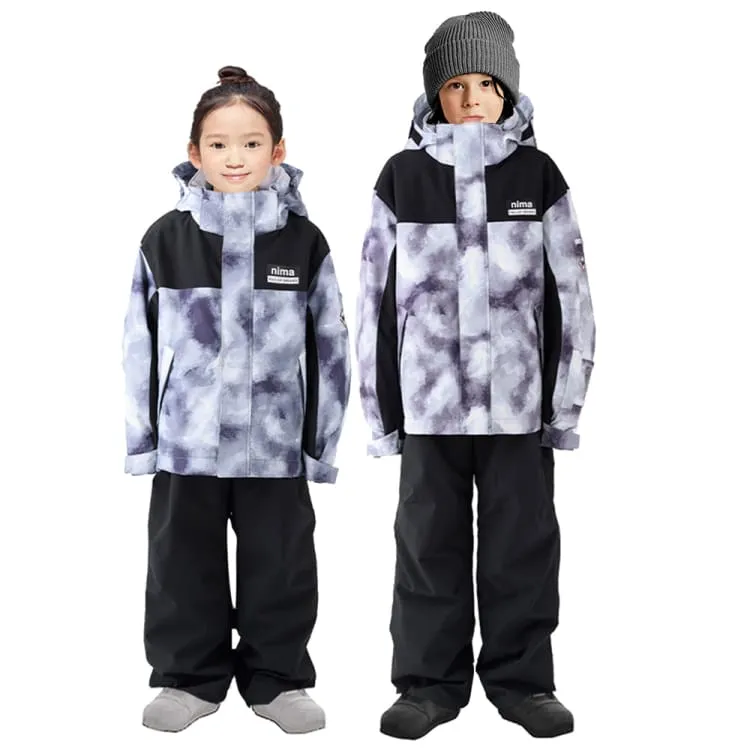 Nima Kids Snow Suits-GREY.CAMO (Japanese Brand)