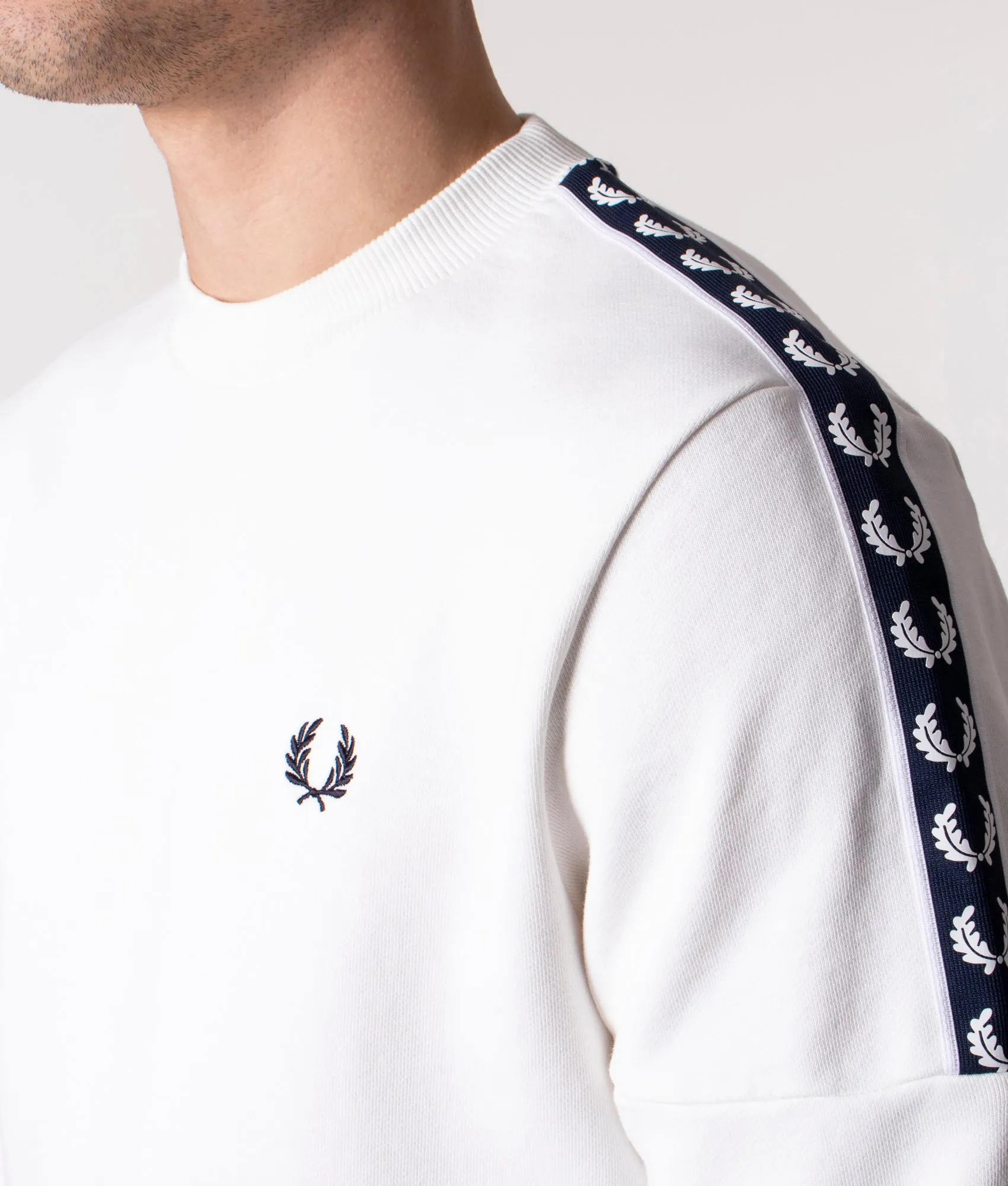 Panelled Taped Crew Neck Sweat