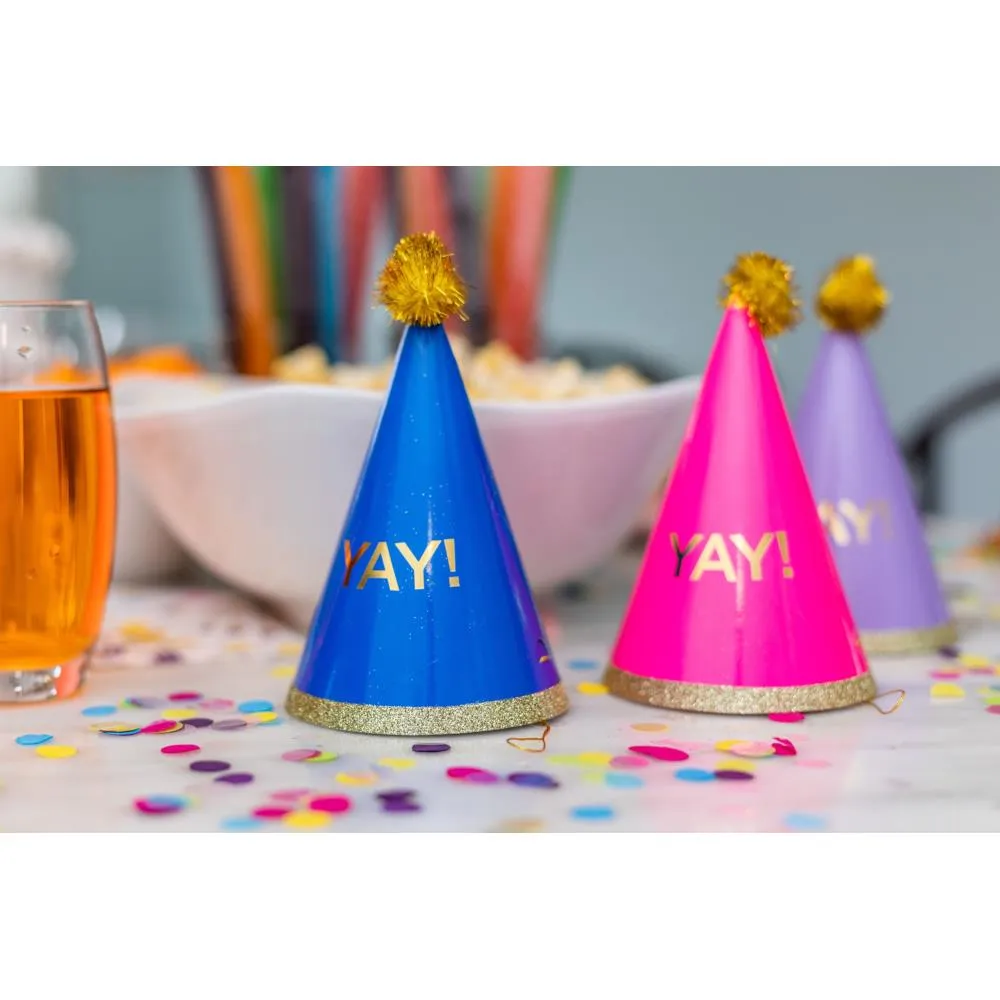 Party Partners "Yay!" Party Hats 6pk