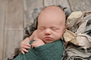 Pine Green Stretch Knit Baby Wrap