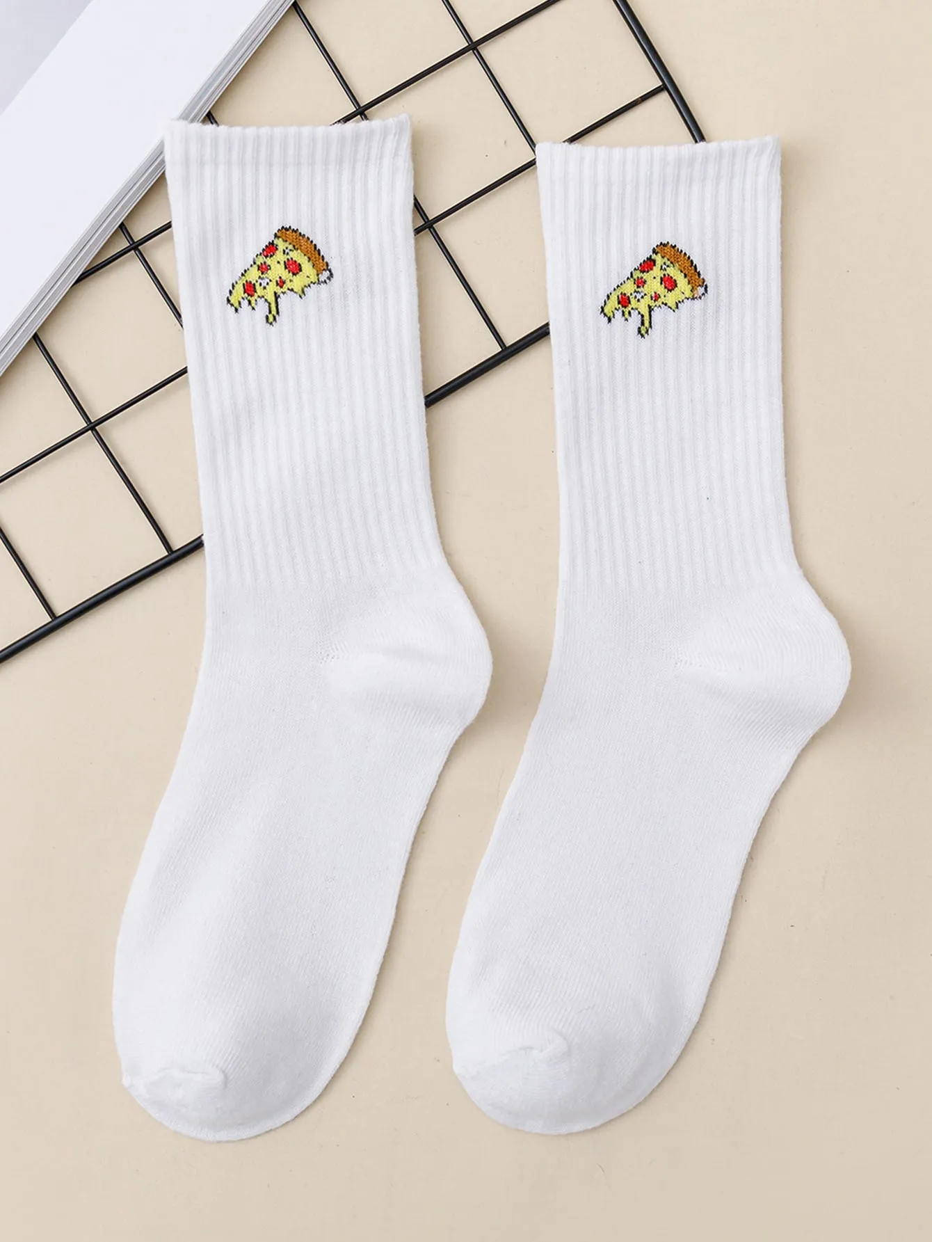 Pizza Slice Crew Socks Funny Socks for Women Novelty Socks Funky Socks Gift for