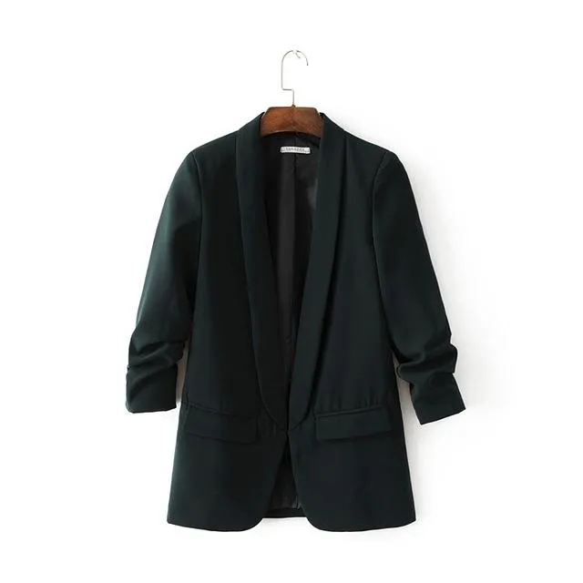 Pure Color Leisure Temperament Jacket