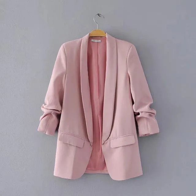 Pure Color Leisure Temperament Jacket