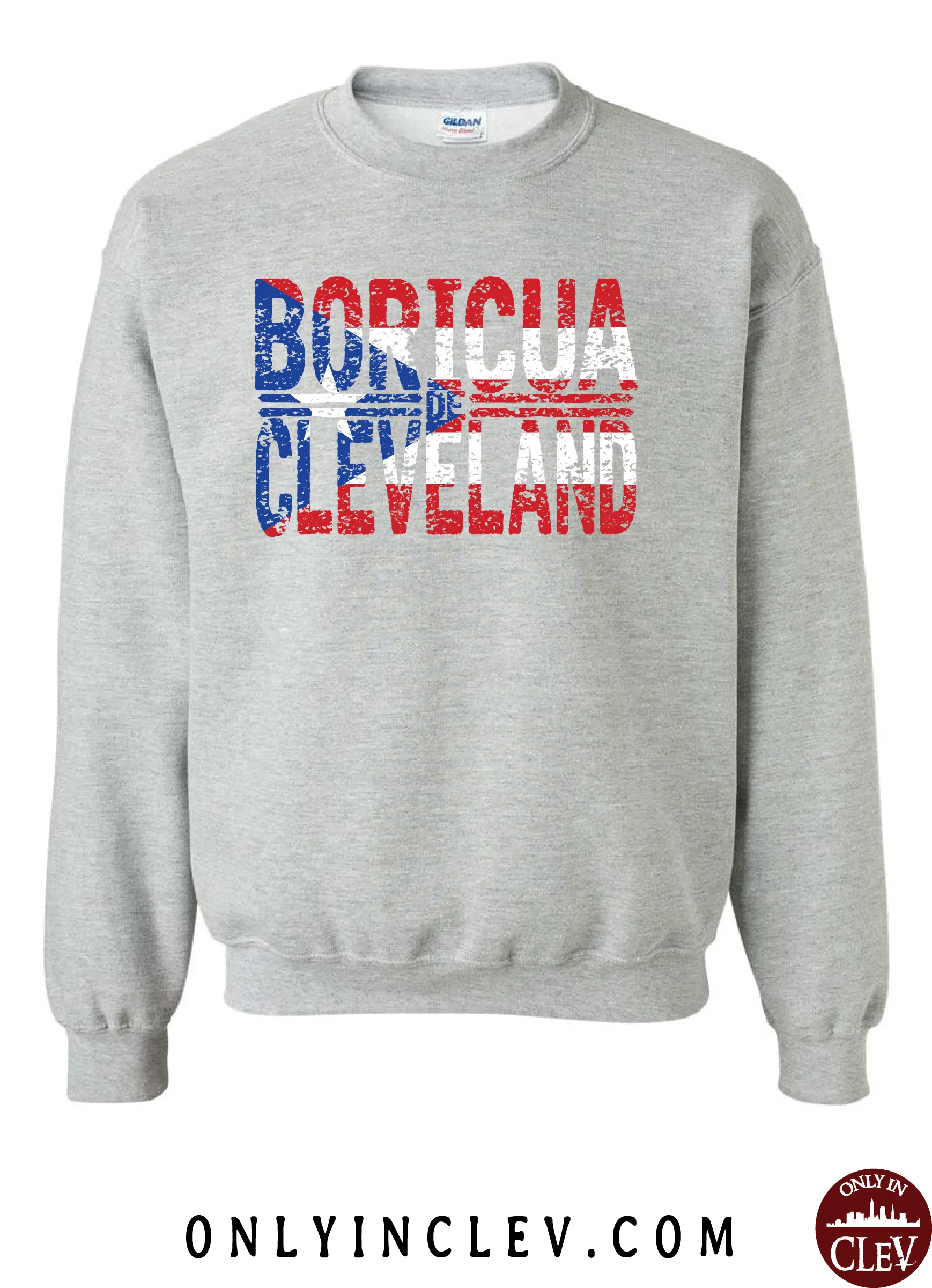 "Boricua Cleveland" Design on Gray